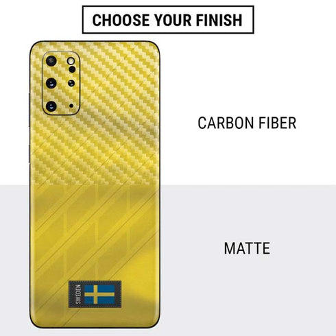 Sweden Soccer Flag Galaxy S20 Plus Skin